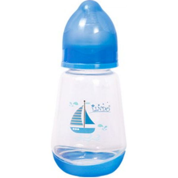 Пляшка для годування, 150 мл, 0 місяців, синій LI 115