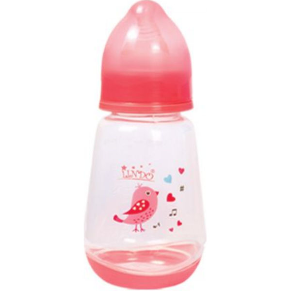 Бутылочка для кормления, 150 мл, 0 месяцев, розовый LI 115
