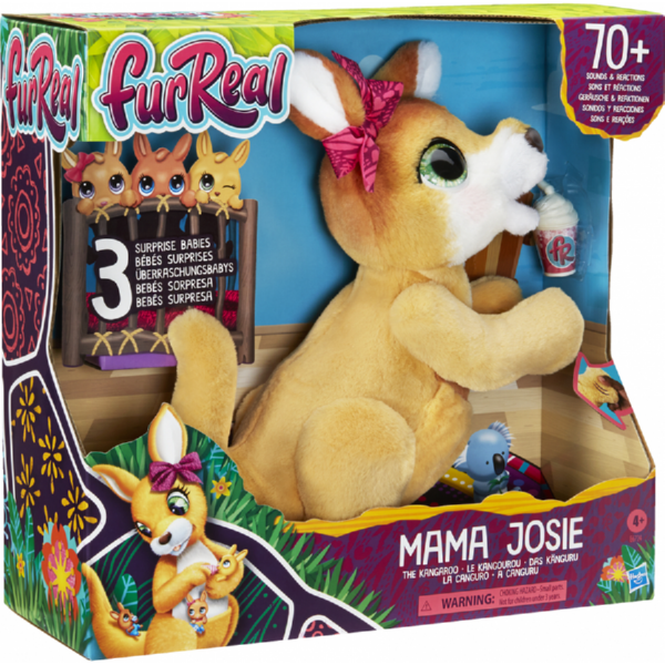 Інтерактивна іграшка Hasbro "Кенгуру мама Джозі і її кенгурята" (E6724)