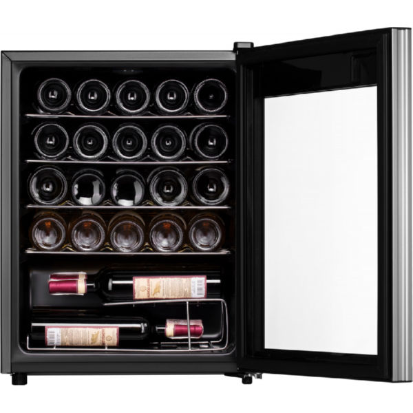 Винный шкаф Ardesto WCF-M24 64 см/24 бутылки/А/темп. 5-18С/Led-подсветка/сенсор. дисплей/черный