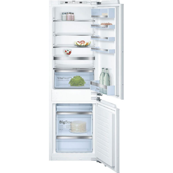 Холодильник встраиваемый Bosch KIN86AFF0 с нижней морозильной камерой - 177х56см/257л/NoFrost/А++