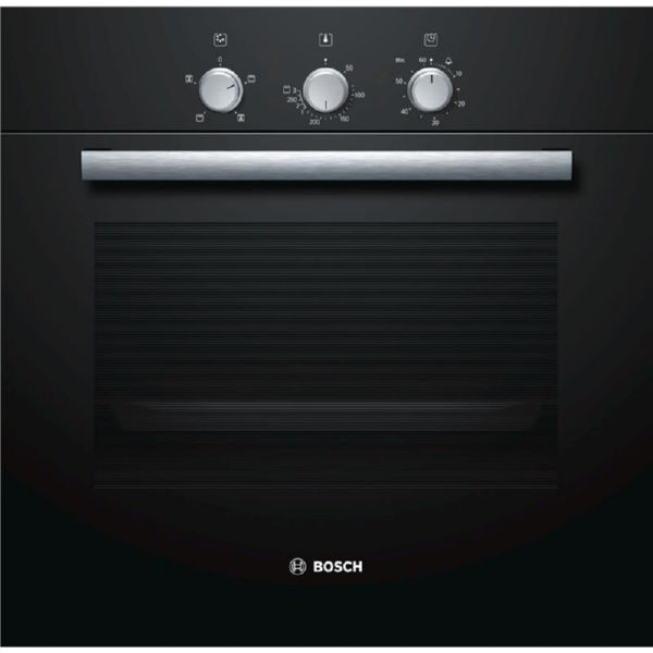 Встраиваемый электрический духовой шкаф Bosch HBN211S4 - Ш-60 см./4 реж/66 л./мех. упр./черный