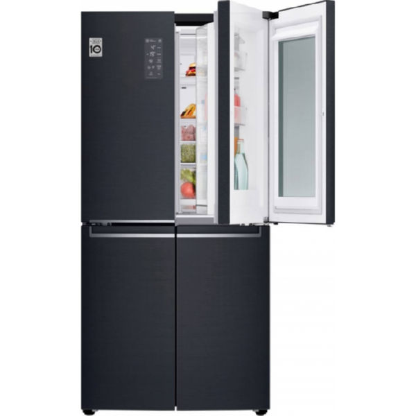 Холодильник LG GC-Q22FTBKL SbS Door in door/179 см/458 л/А+/лин. компр./матовый черный
