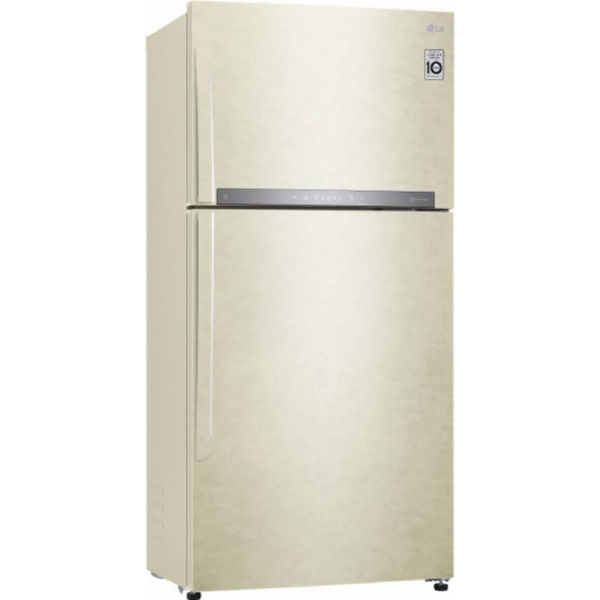 Холодильник LG GR-H802HEHZ c верхней морозильной камерой/184 см/630 л/ А++/линейный компр./бежевый
