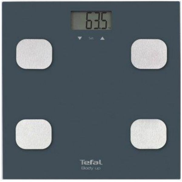 Весы напольные Tefal BM2520V0, цифровой дисп., нагрузка-150 кг, корпус-стекло, серый