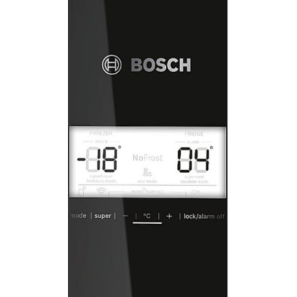 Холодильник Bosch KGN56LBF0N с нижней мороз. кам. - 193x70x80/505 л/No-Frost/А++/черное стекло