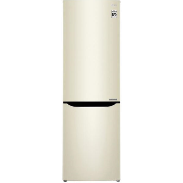 Холодильник LG GA-B419SYJL 190 см/302 л/ А+ /No Frost/инверторный компрессор/внутр. диспл./бежевый
