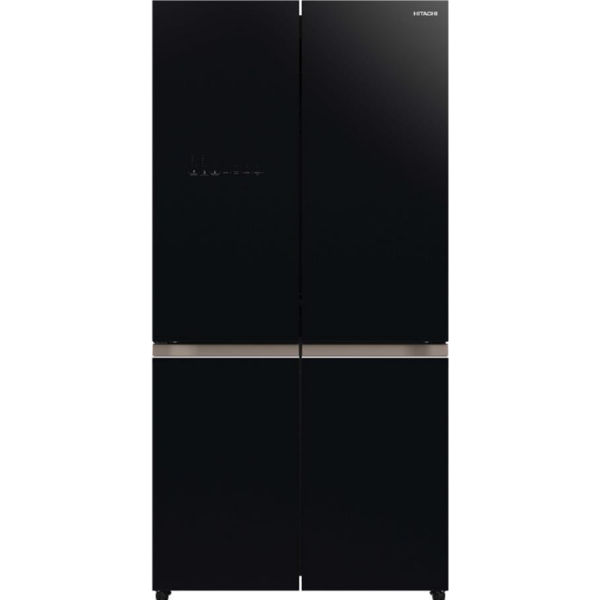 Холодильник Hitachi R-WB720VUC0GBK 4 двери/Вакуум/Ш900xВ1840xГ720/568л/A+/Черный (стекло)