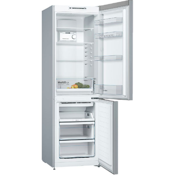 Холодильник Bosch KGN36NL306 с нижней морозильной камерой - 186x60/ 302 л/No Frost/А++/нерж. сталь