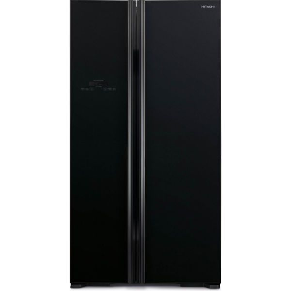 Холодильник Hitachi R-S700 Side-by-Side/ Ш920xВ1775xГ765/ 605л /A++ /Черный (стекло)