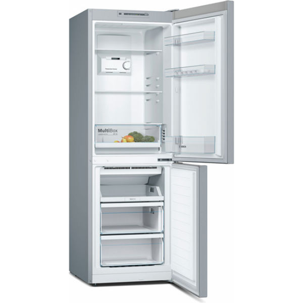 Холодильник Bosch KGN33NL206 з нижньою морозильною камерою - 176x60 / 279 л / No Frost / А + / нерж. сталь
