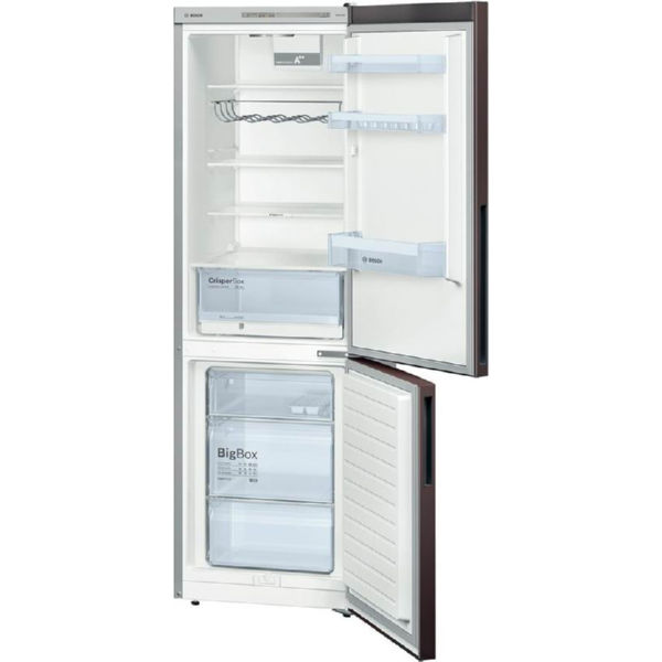 Холодильник Bosch KGV36VD32S с нижней морозильной камерой - 186x60x65/309 л/статика/А++/коричневый