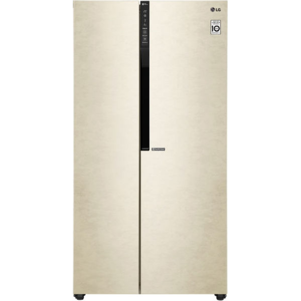 Холодильник LG GC-B247JEDV  SbS /179 см/ 613 л/ А+/ Total No Frost/ линейный компр./ бежевый