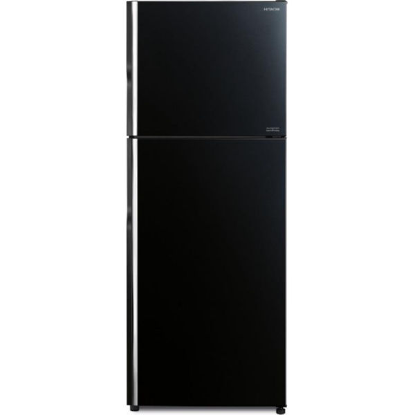 Холодильник Hitachi R-VG470PUC8GBK верх. мороз./ Ш680xВ1770xГ720/ 395л /A++ /Черный (стекло)