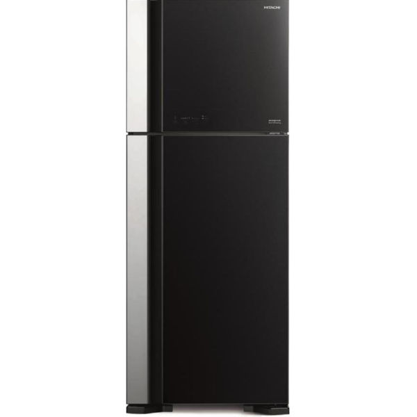 Холодильник Hitachi R-VG540PUC7GBK верх. мороз./ Ш715xВ1835xГ740/ 450л /A++ /Черный (стекло)