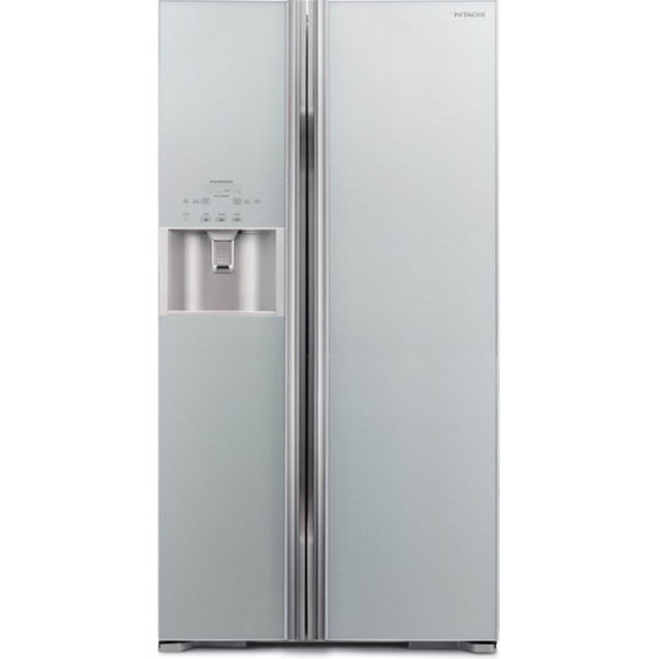 Холодильник Hitachi R-S700GP Side-by-Side/ледоген-р/ Ш920xВ1775xГ765/ 589л /A++ /Серебро (стекло)