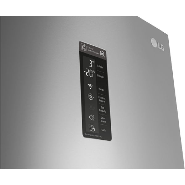Холодильник LG GW-B499SMFZ 2 м/360 л/ А++/Total No Frost/ линейный компрессор/внешн. диспл/серебр.