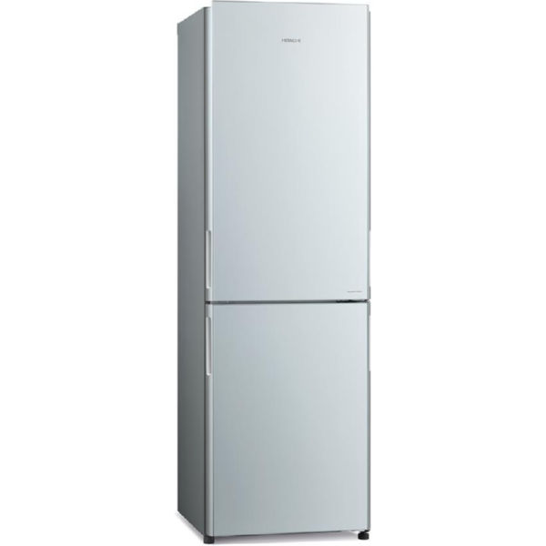 Холодильник Hitachi R-BG410PUC6GS нижн.мороз./2двери/Ш59.5xВ190xГ65/330л/A+/Серебро (стекло)
