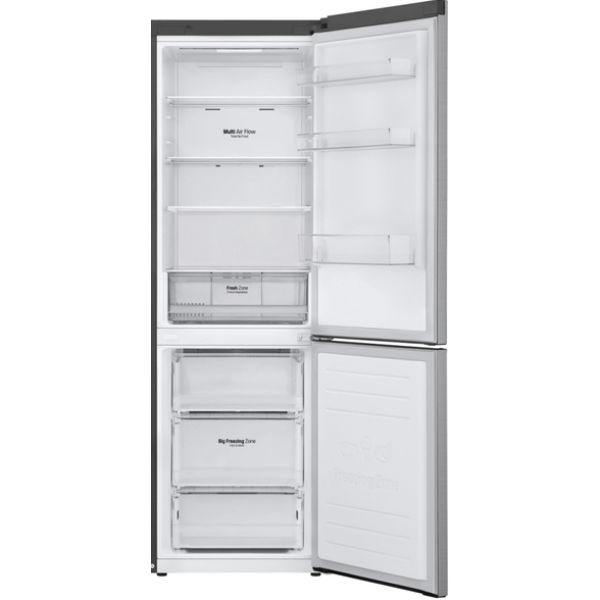 Холодильник LG GA-B459SMQZ 186 см/341 л/ А++/Total No Frost/лин. компр./внешн. диспл/платиново-серый