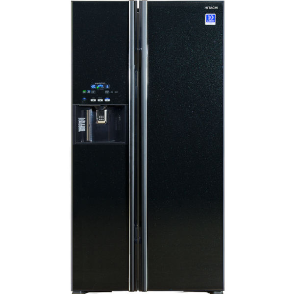 Холодильник Hitachi R-S700GP Side-by-Side/ледоген-р/ Ш920xВ1775xГ765/ 589л /A++ /Черный (стекло)