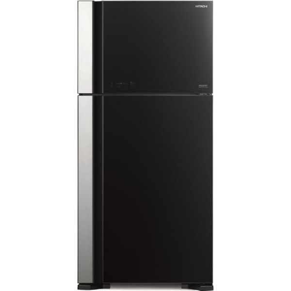 Холодильник Hitachi R-VG610PUC7GBK верх. мороз./ Ш855xВ1760xГ740/ 510л /A++/инвертор/Черный (стекло)