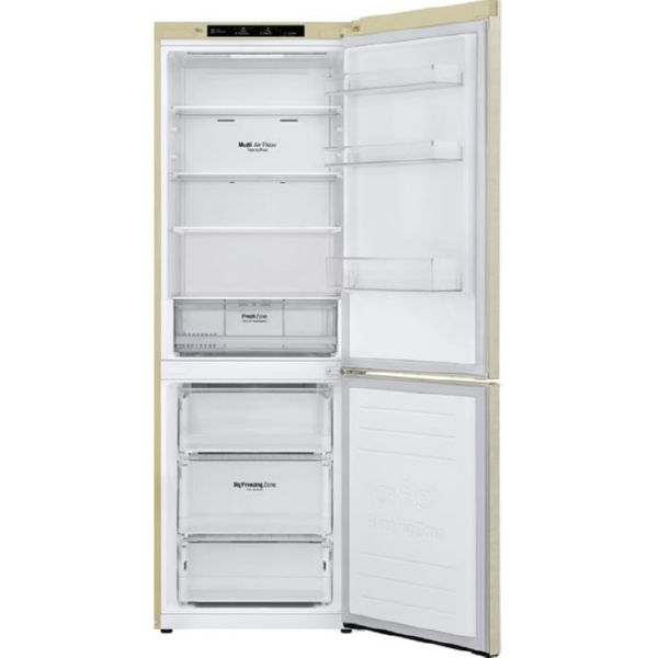 Холодильник LG GA-B459SERZ 186 см/341 л/ А++/Total No Frost/лин. компр./внутр. диспл/бежевый