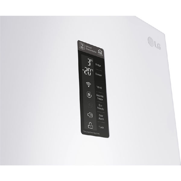 Холодильник LG GW-B499SQFZ 2 м/360 л/ А++/Total No Frost/ линейный компрессор/внешн. диспл./белый