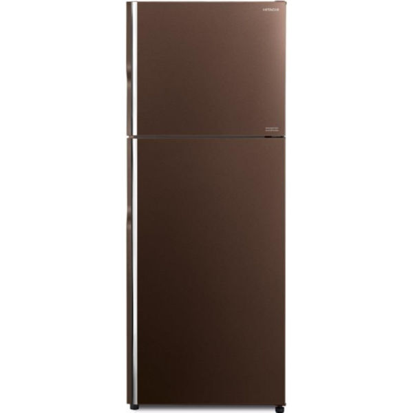 Холодильник Hitachi R-VG470PUC8GBW верх. мороз./ Ш680xВ1770xГ720/ 395л /A++ /Коричневый (стекло)