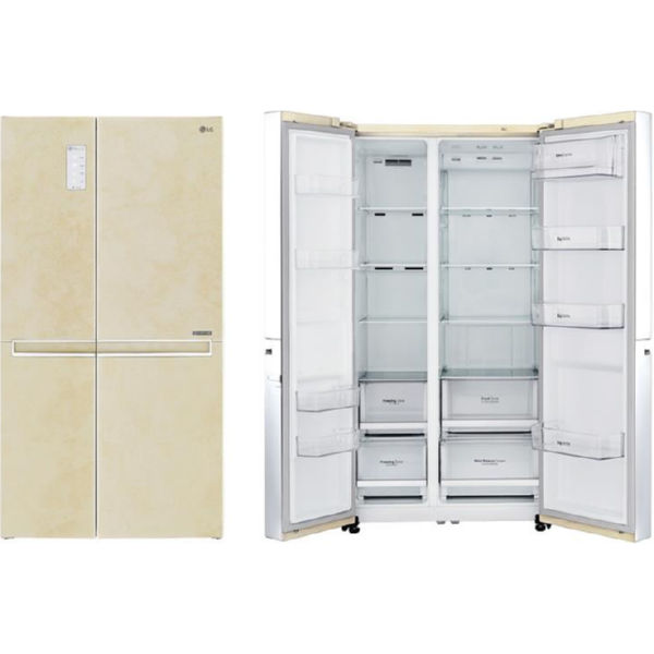 Холодильник LG GC-B247SEUV SbS / 179 см/ 626 л/ А+ / Total No Frost/ линейный компр./ бежевый