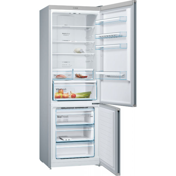 Холодильник Bosch KGN49XL306 с нижней морозильной камерой -203x70/NoFrost/435 л/А++/нерж. сталь