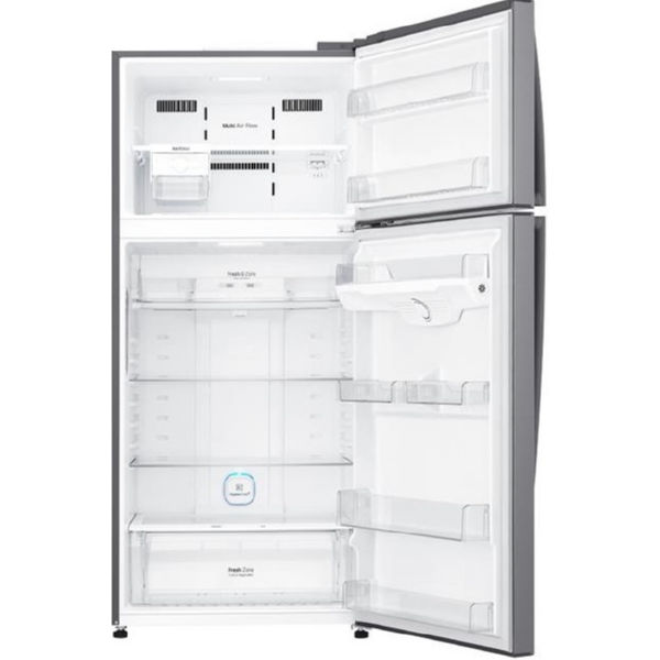 Холодильник LG GN-H702HMHZ c верхней морозильной камерой/ 180 см/ 507 л/А++/лин. компр./серебристый