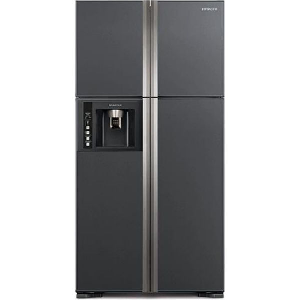 Холодильник Hitachi R-W720 верх. мороз./4 двери/ Ш910xВ1835xГ745/ 582л /A+ /cерый (стекло)