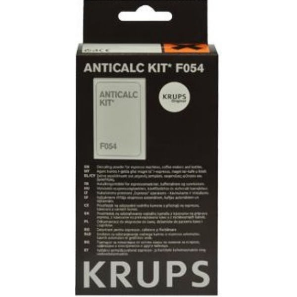 Набор для удаления накипи для кофеварок Krups F054001A (2 пакетика по 40г + 1 тест на жест. воды)