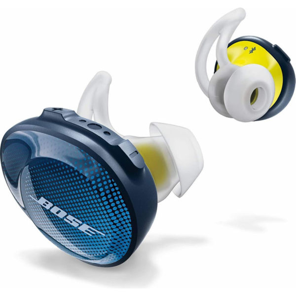 Наушники Bose SoundSport Free Wireless Headphones, Blue/Yellow