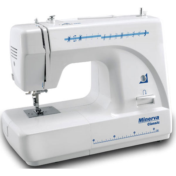 Швейна машина MINERVA CLASSIC NEW, електро., 14 швейних операцій, біла