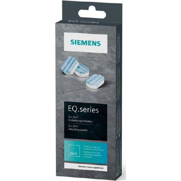 Таблетки от накипи для кофеварок Siemens TZ80002N - 3 шт. в упаковке