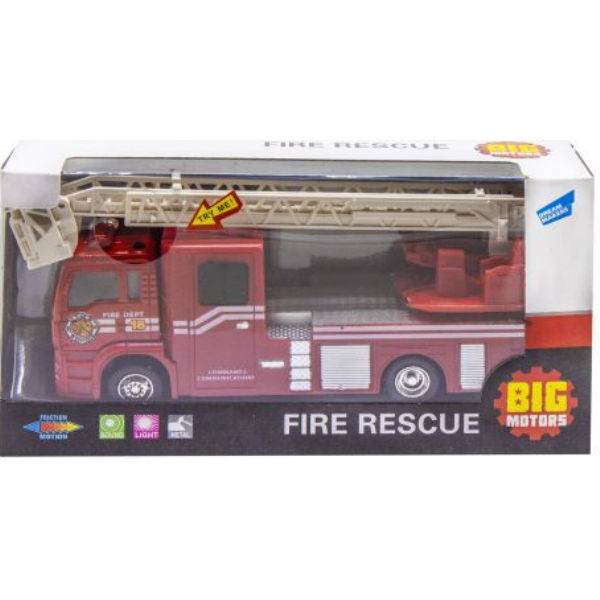 Пожарная машинка "Fire Rescue: с лестницей", инерционная JL81016