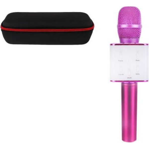 Безпровідний мікрофон-караоке (рожевий) Q7