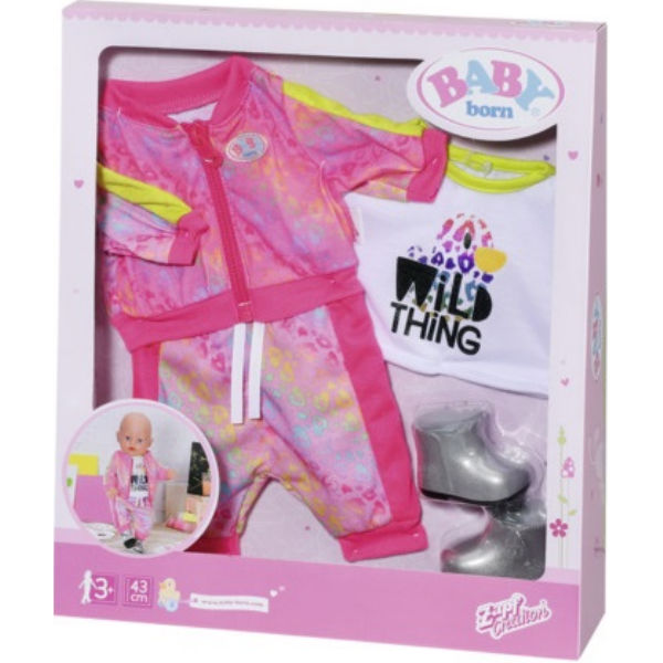 Трендовый розовый набор одежды для куклы Baby Born