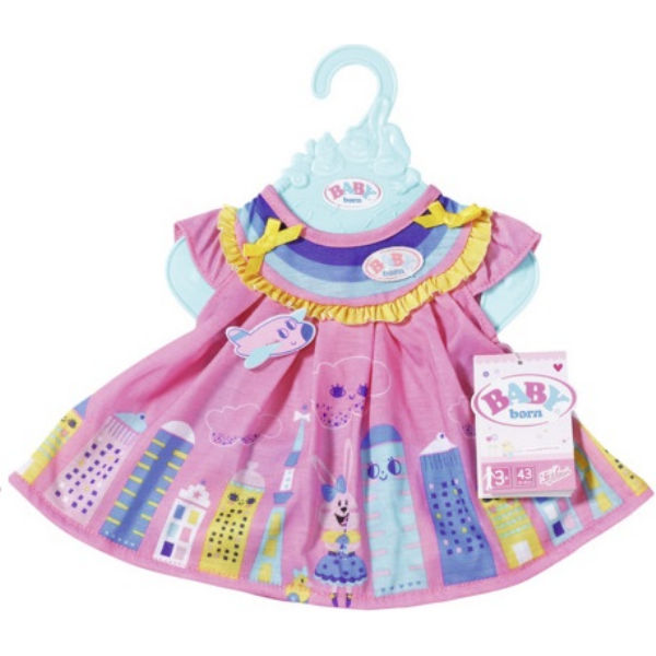 Одежда для куклы Baby Born Милое платье розовое
