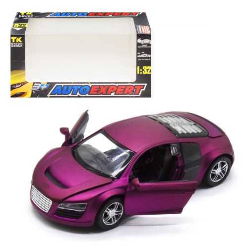 Машинка металлическая Audi R8 (фиолетовая) LF23079