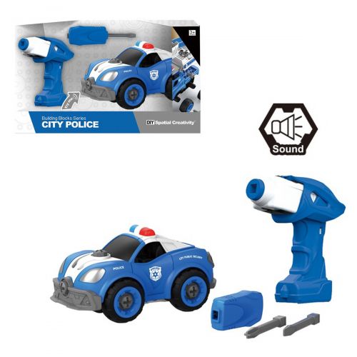 Машинка-конструктор "Полиция", 32 дет CJ-1365063