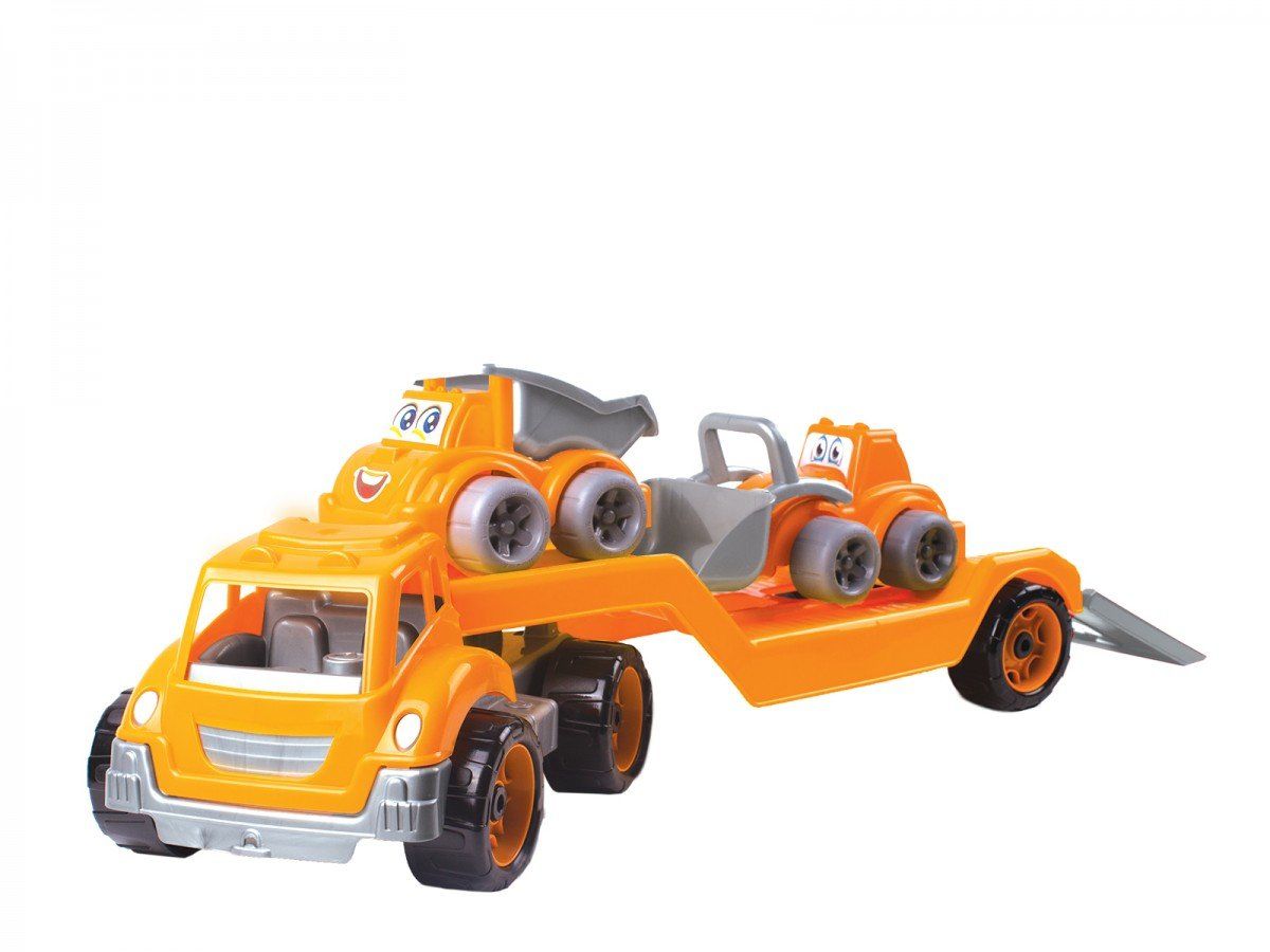 Игрушка Technok автовоз с набором стройтехника оранжево-серый (3930-1)