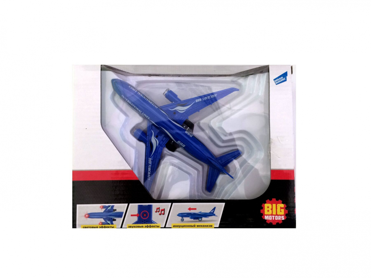 Іграшка BIG MOTORS Літак, синій (F1611-2)
