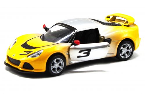 Машинка KINSMART Lotus Exige S (серо-желтая) KT5361WG