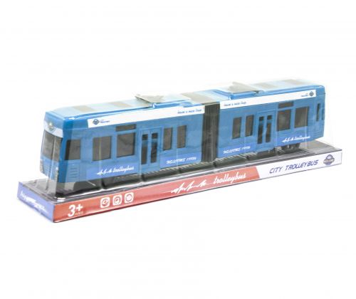 Трамвай инерционный (синий) KX905-14