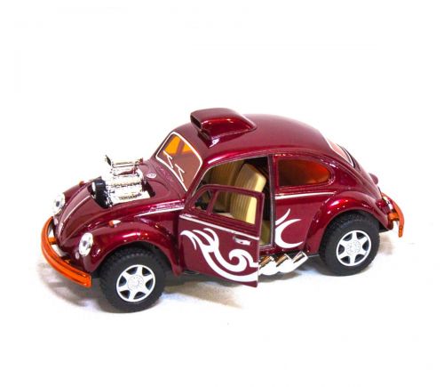 Машинка KINSMART Volkswagen Beetle Custom-Dragracer (красная) KT5405W