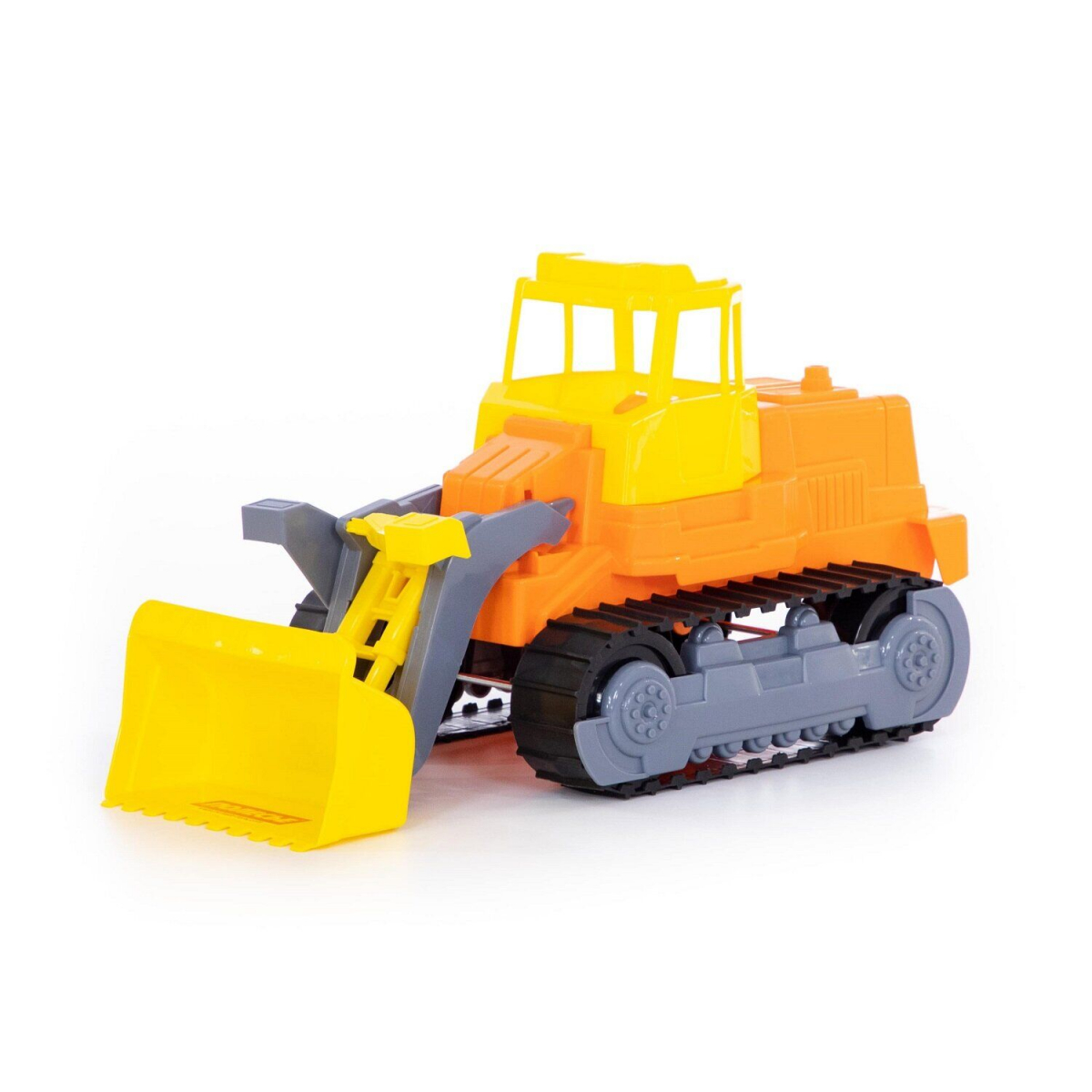 Детская игрушка трактор погрузчик гусеничный Polesie, оранжевый (7377-2)