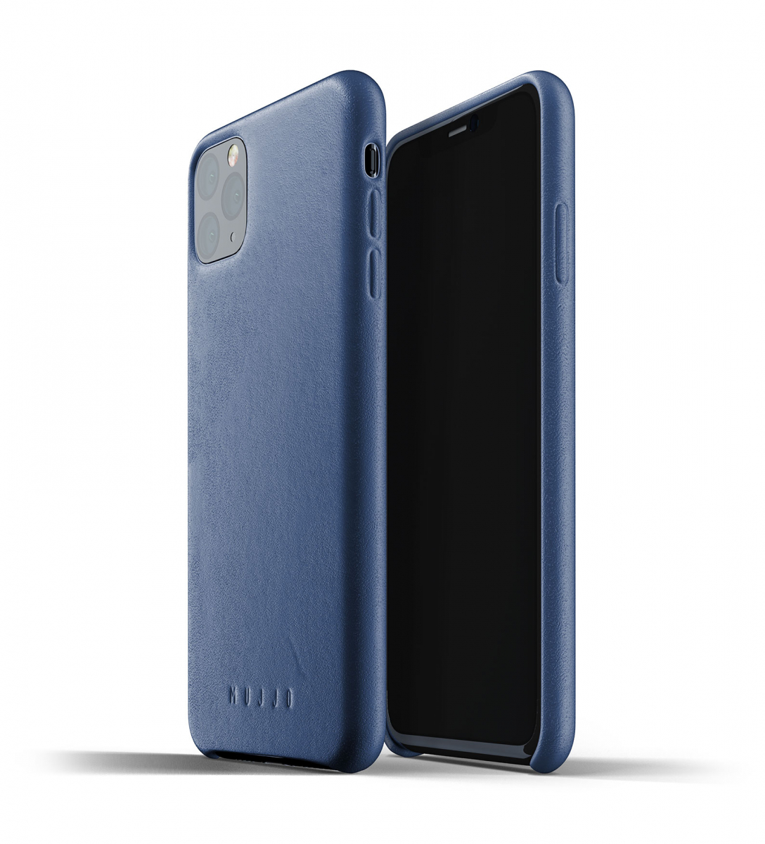 Чехол кожаный MUJJO для iPhone 11 Pro Max, Full Leather, Monaco Blue