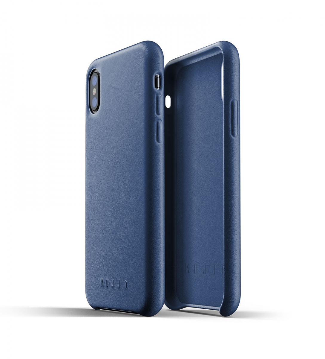 Чехол кожаный MUJJO для iPhone Xs Full Leather,  Blue